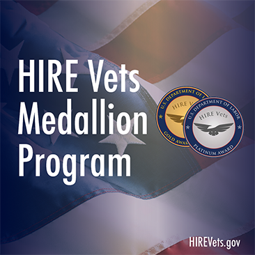 CMS Receives 2021 HIRE Vets Medallion Award from U.S. Department of Labor