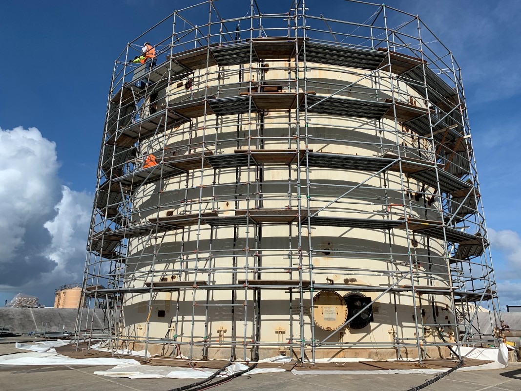 construction of a silo
