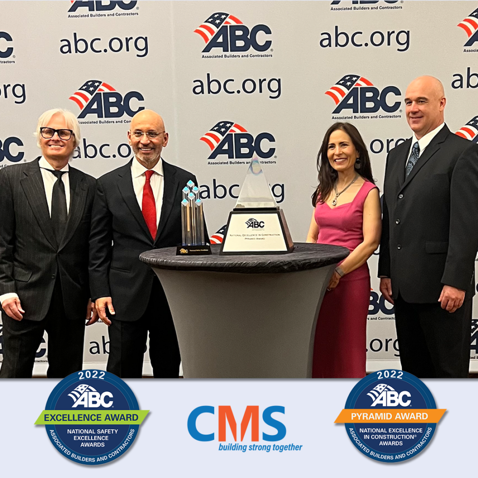 CMS Wins ABC Excellence in Construction; National Safety Excellence