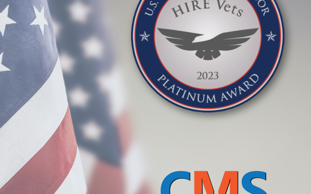 CMS Receives HIRE Vets Platinum Medallion Award