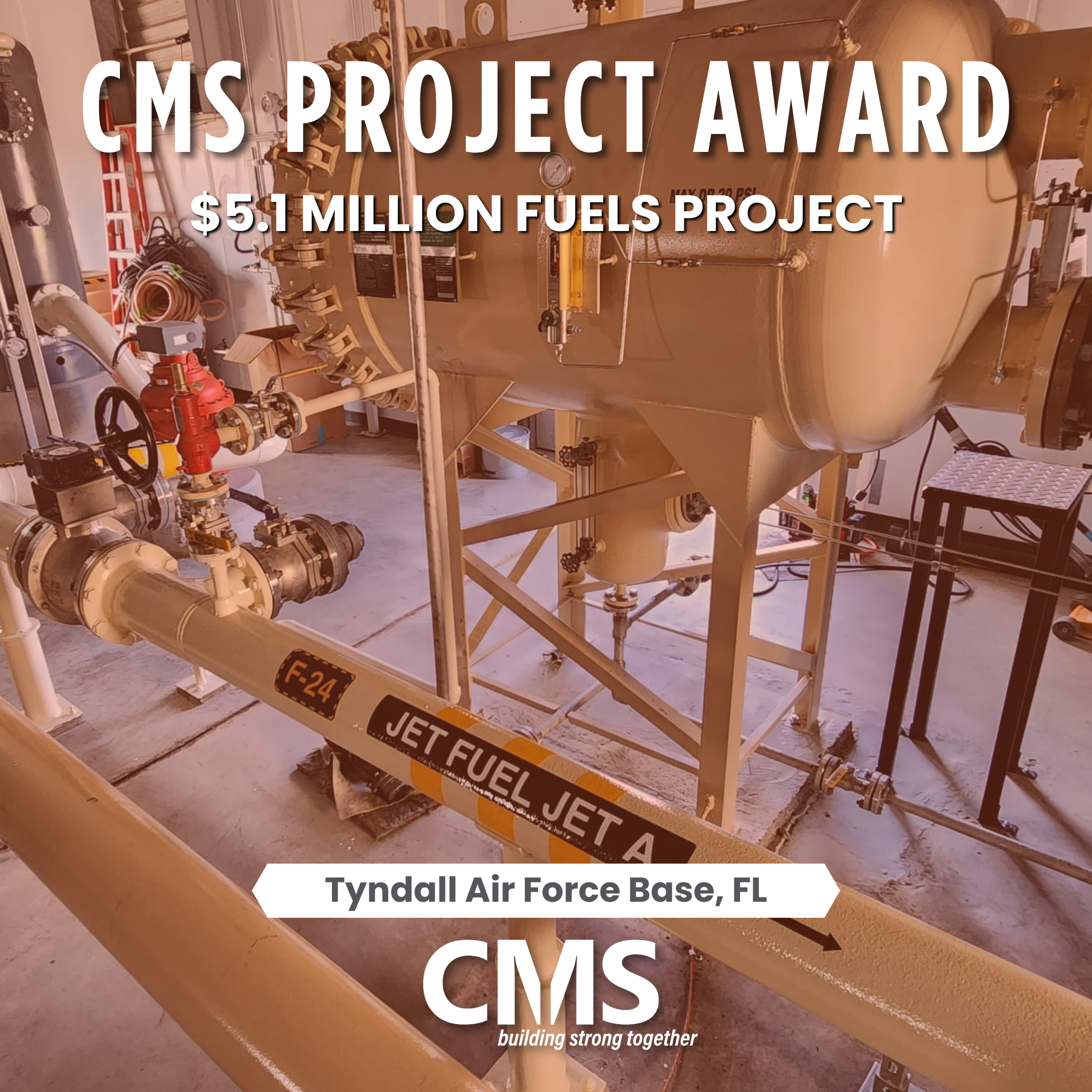 CMS Awarded $5M Fuels Project at Tyndall AFB, FL