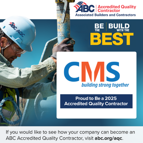 CMS Named an ABC AQC for Leadership in Construction