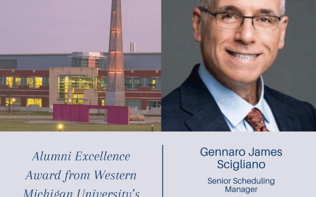 Scigliano Receives Alumni Award of Excellence from Western Michigan University