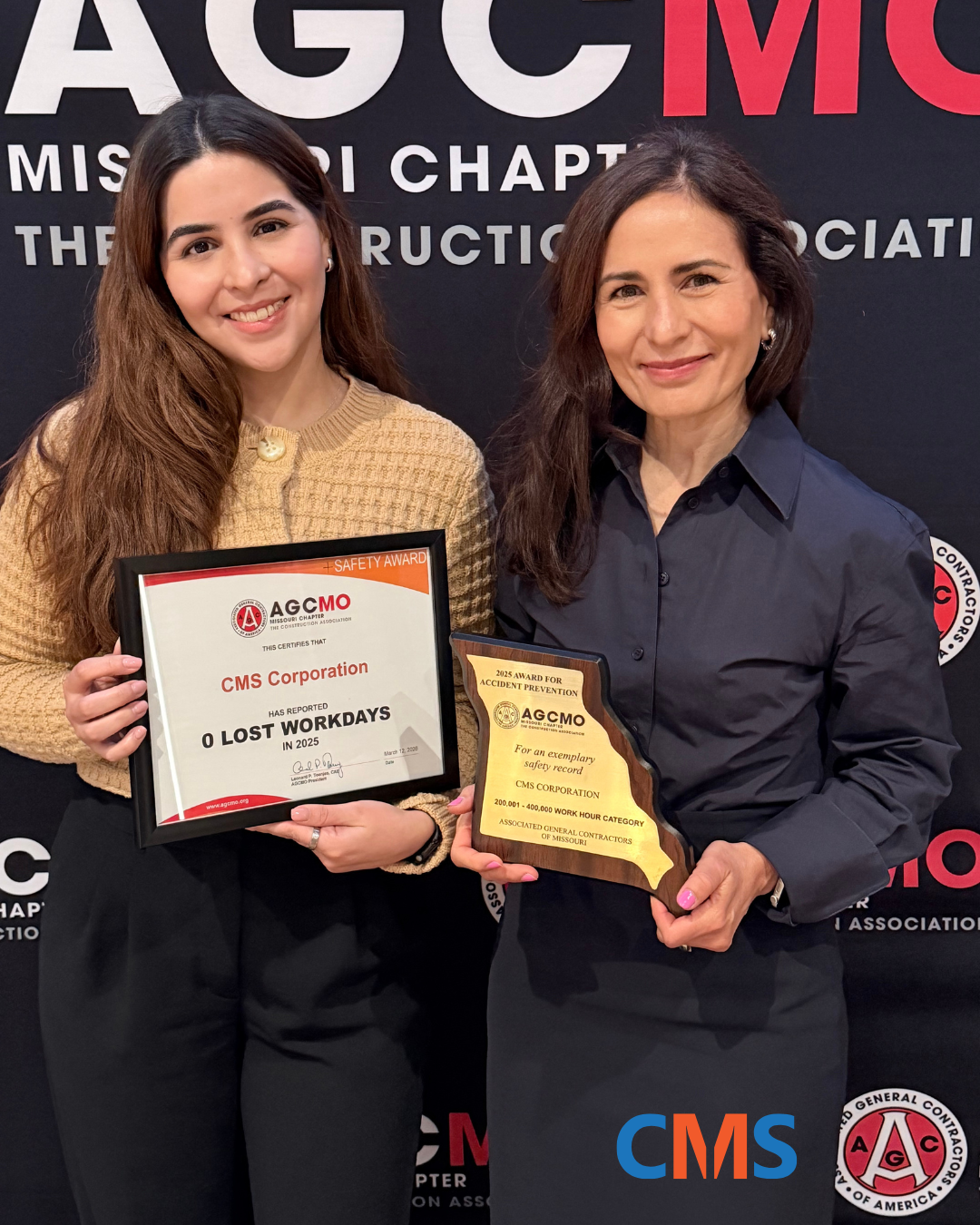 CMS Receives Safety Awards from the Associated General Contractors