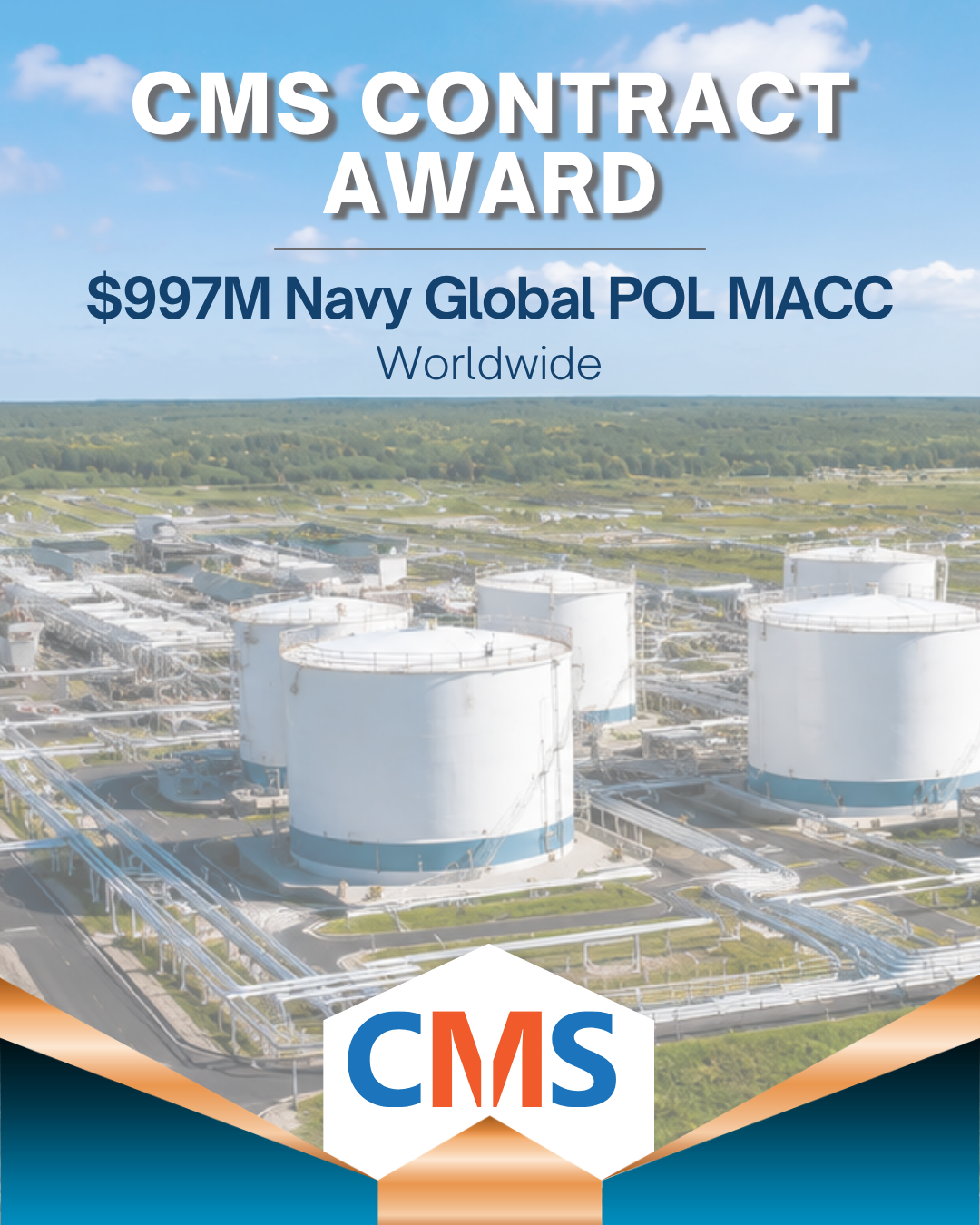 CMS Wins Navy’s $997M GPOL IDIQ Contract