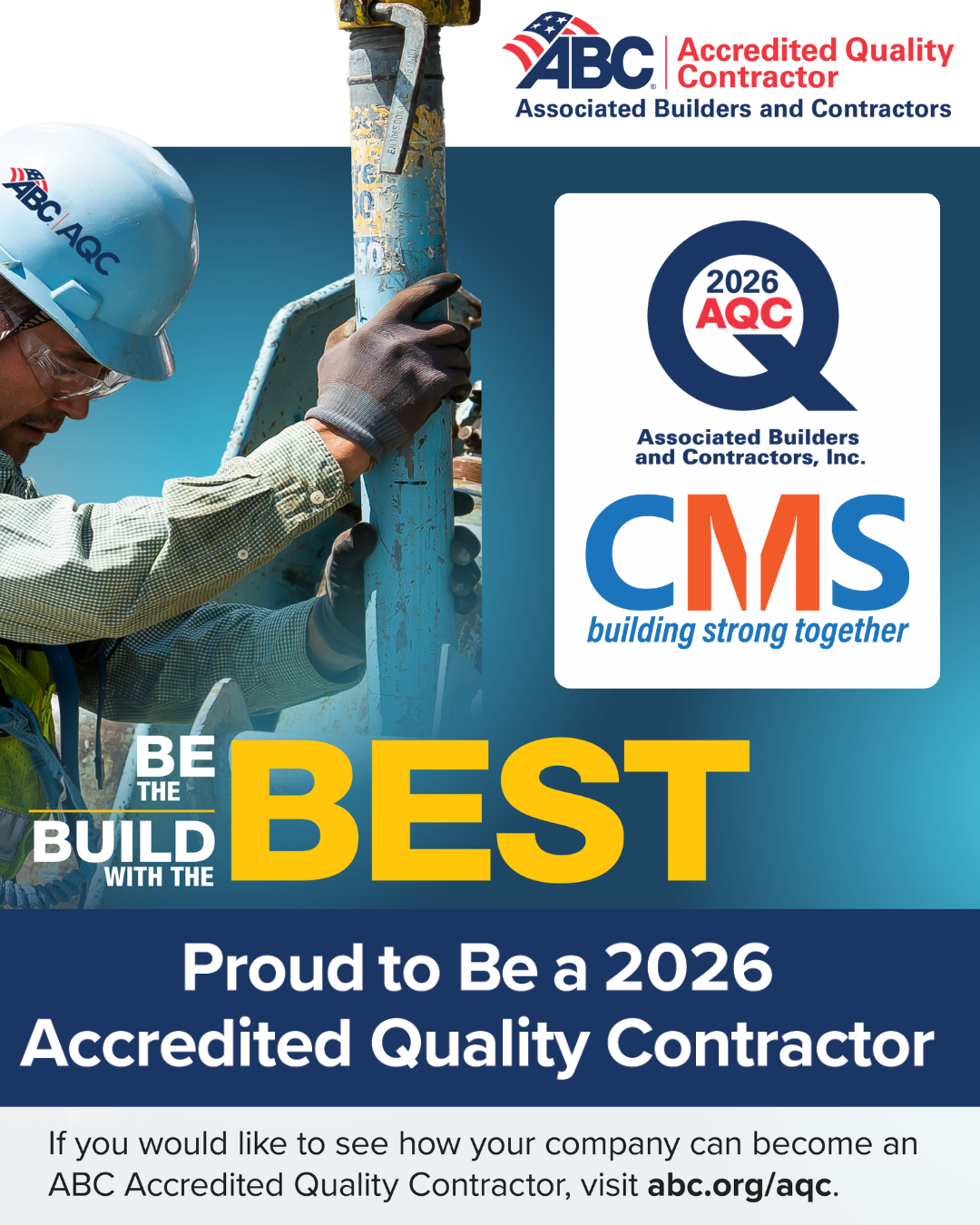 CMS Earns National Quality Credential for Leadership in Construction